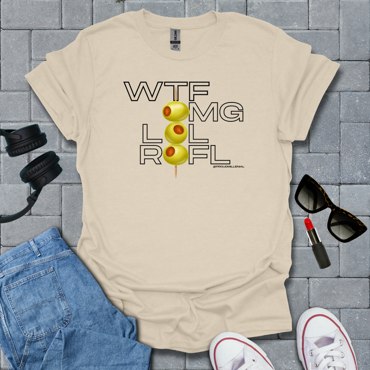 Wtf, Omg, Lol, Rofl Millenial Unisex T-Shirt