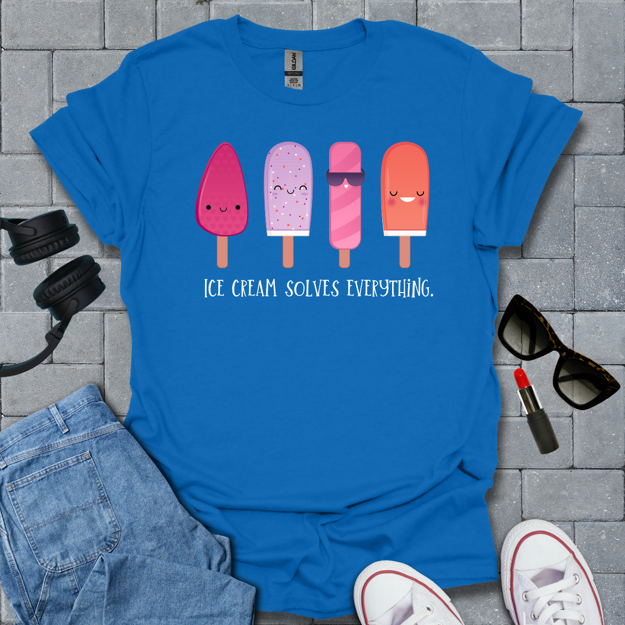Ice Cream Solves Everything T-Shirt