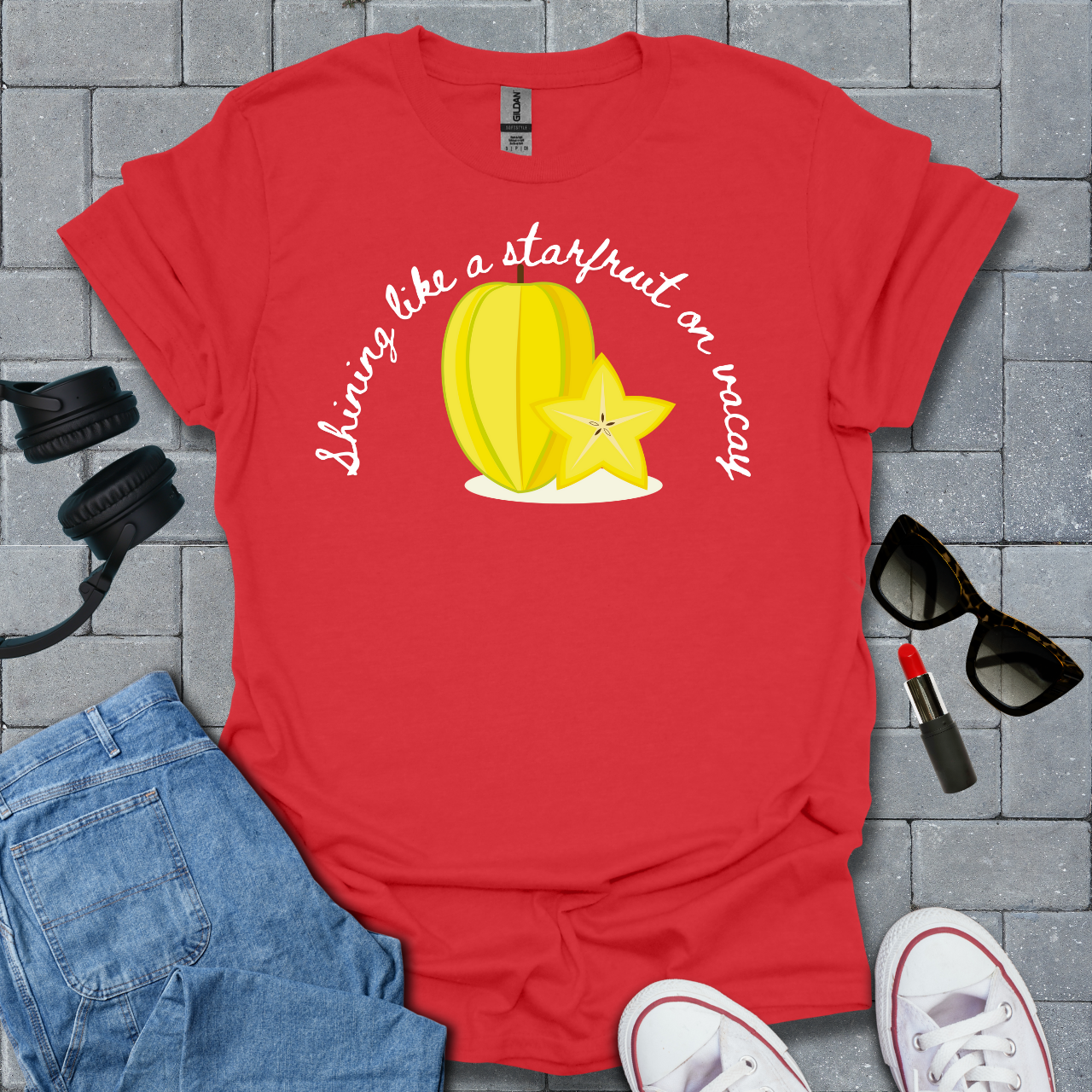 Shining Like a Starfruit On Vacay Unisex T-Shirt
