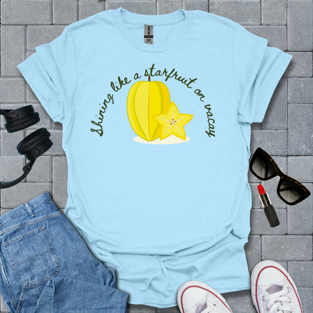 Shining Like a Starfruit On Vacay Unisex T-Shirt
