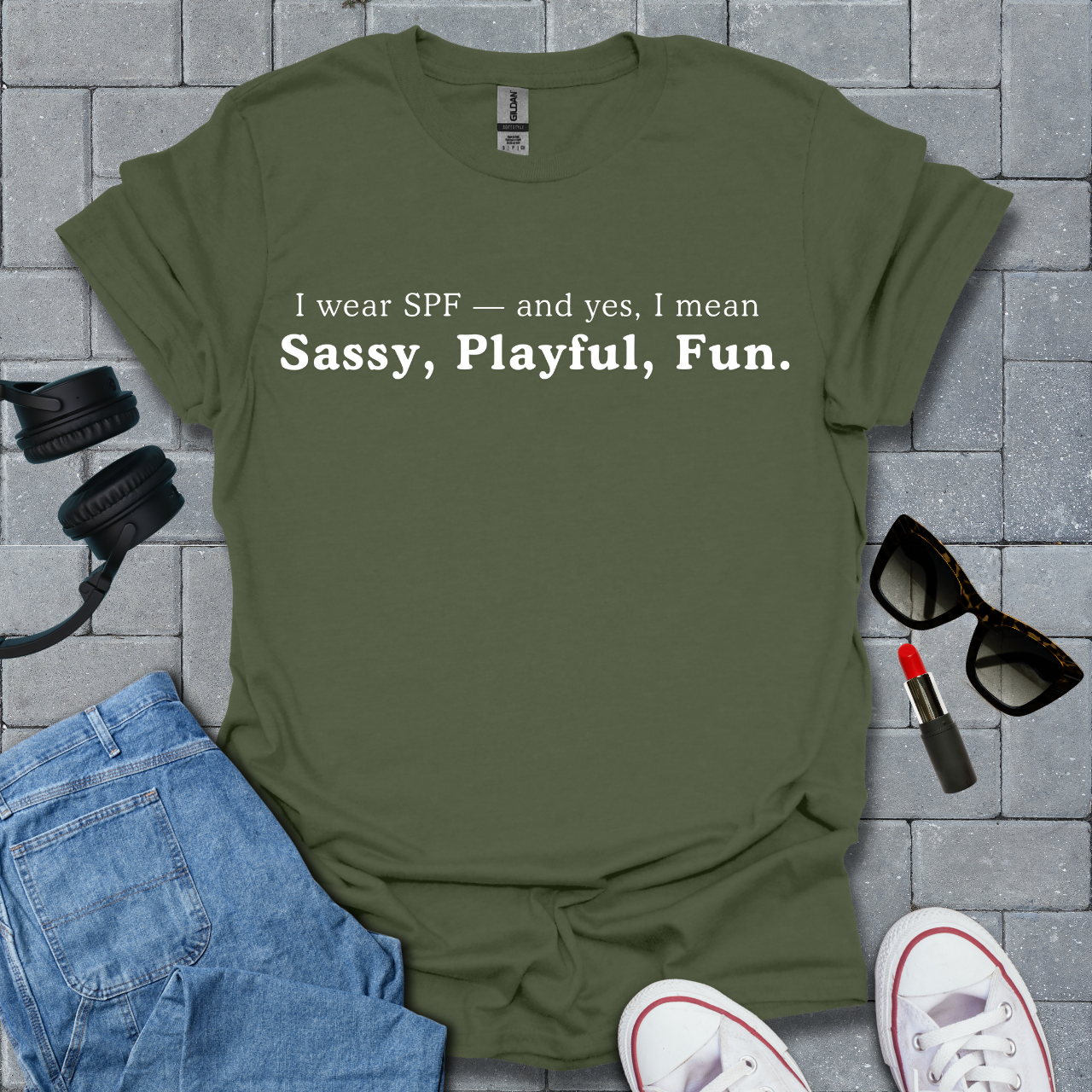I Wear SPF - Sassy, Playful, Fun Tee