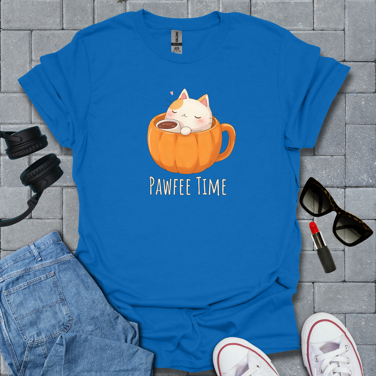Pawfee Time Cat T-Shirt