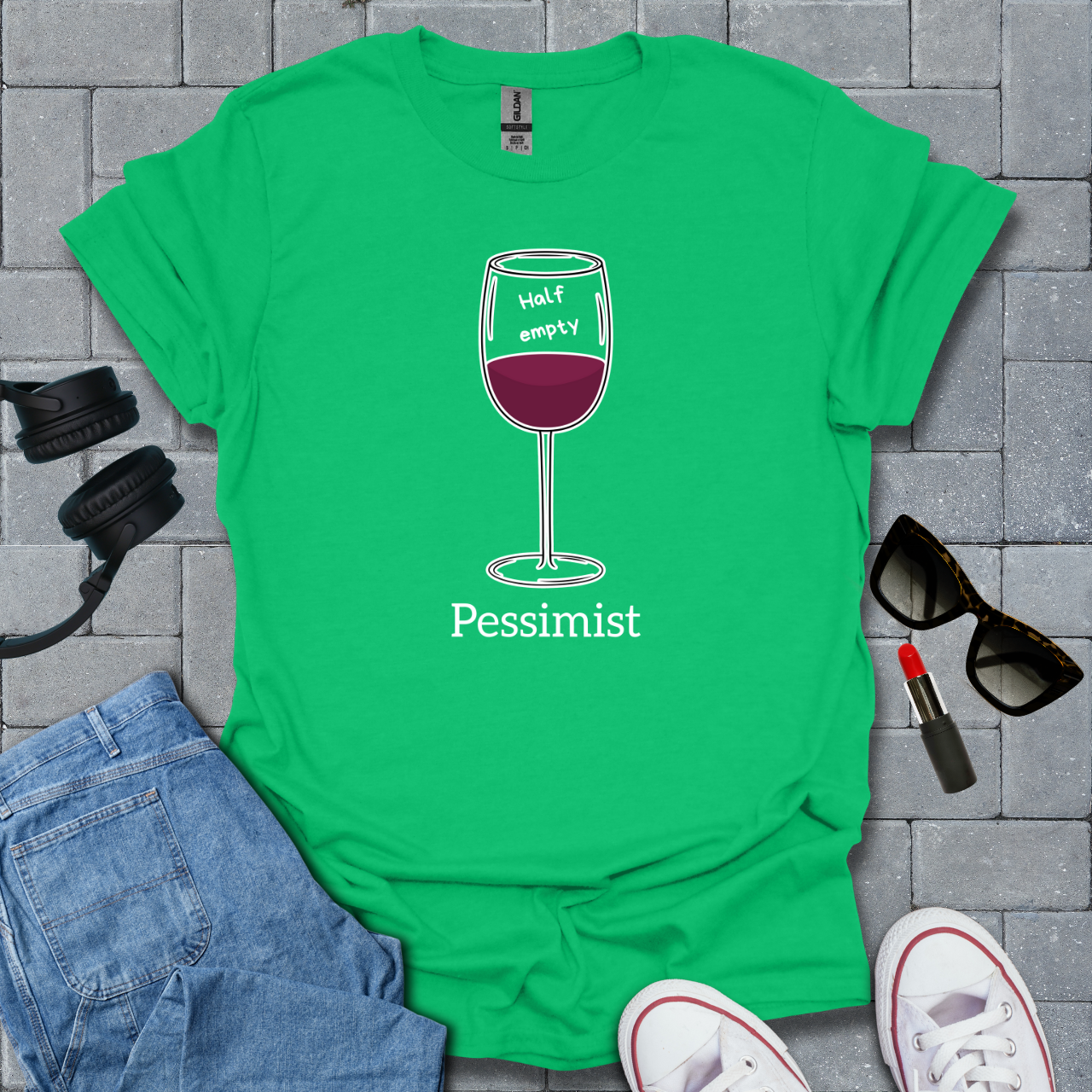 Pessimist Wine T-Shirt