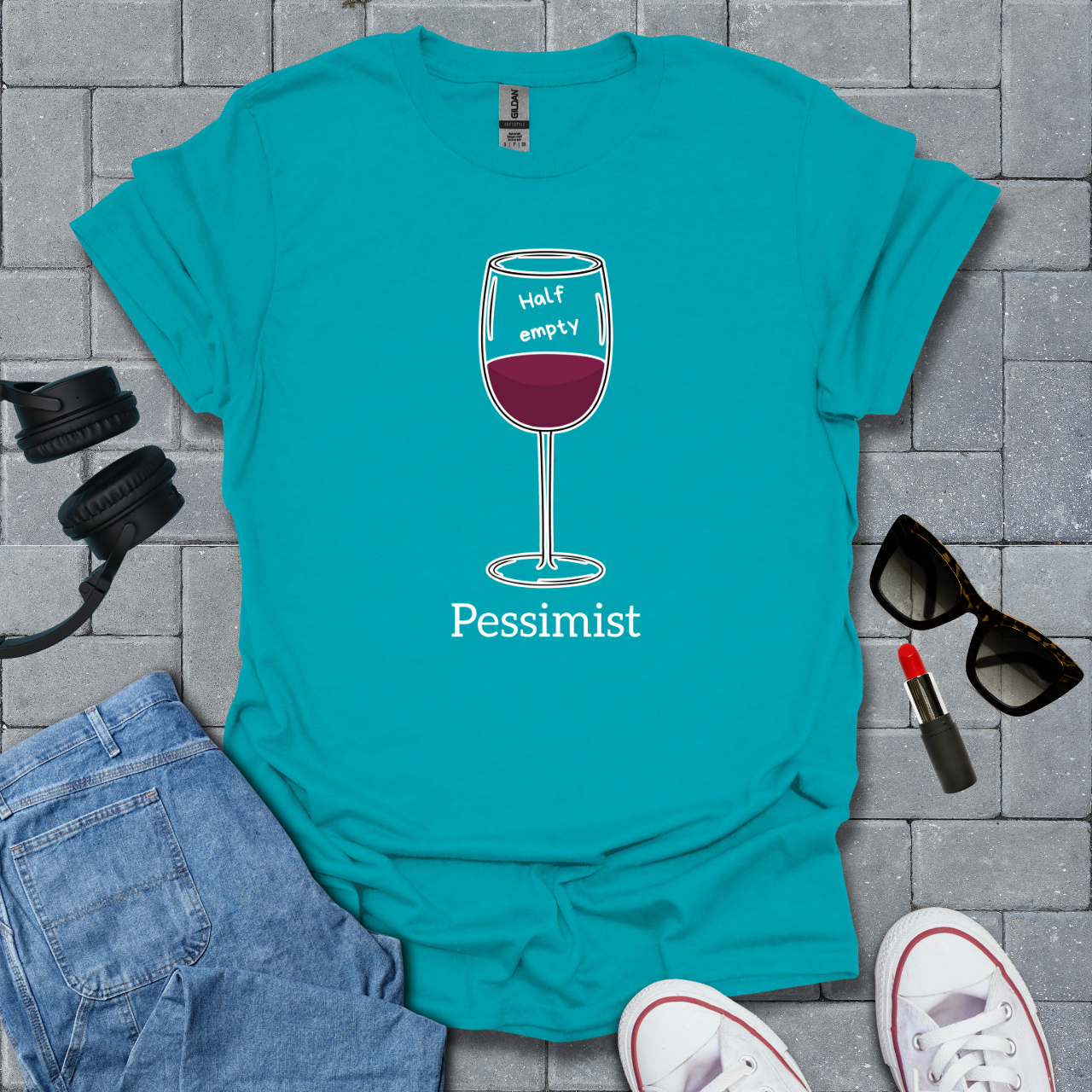Pessimist Wine T-Shirt