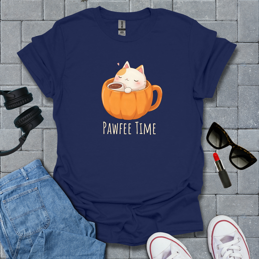 Pawfee Time Cat T-Shirt