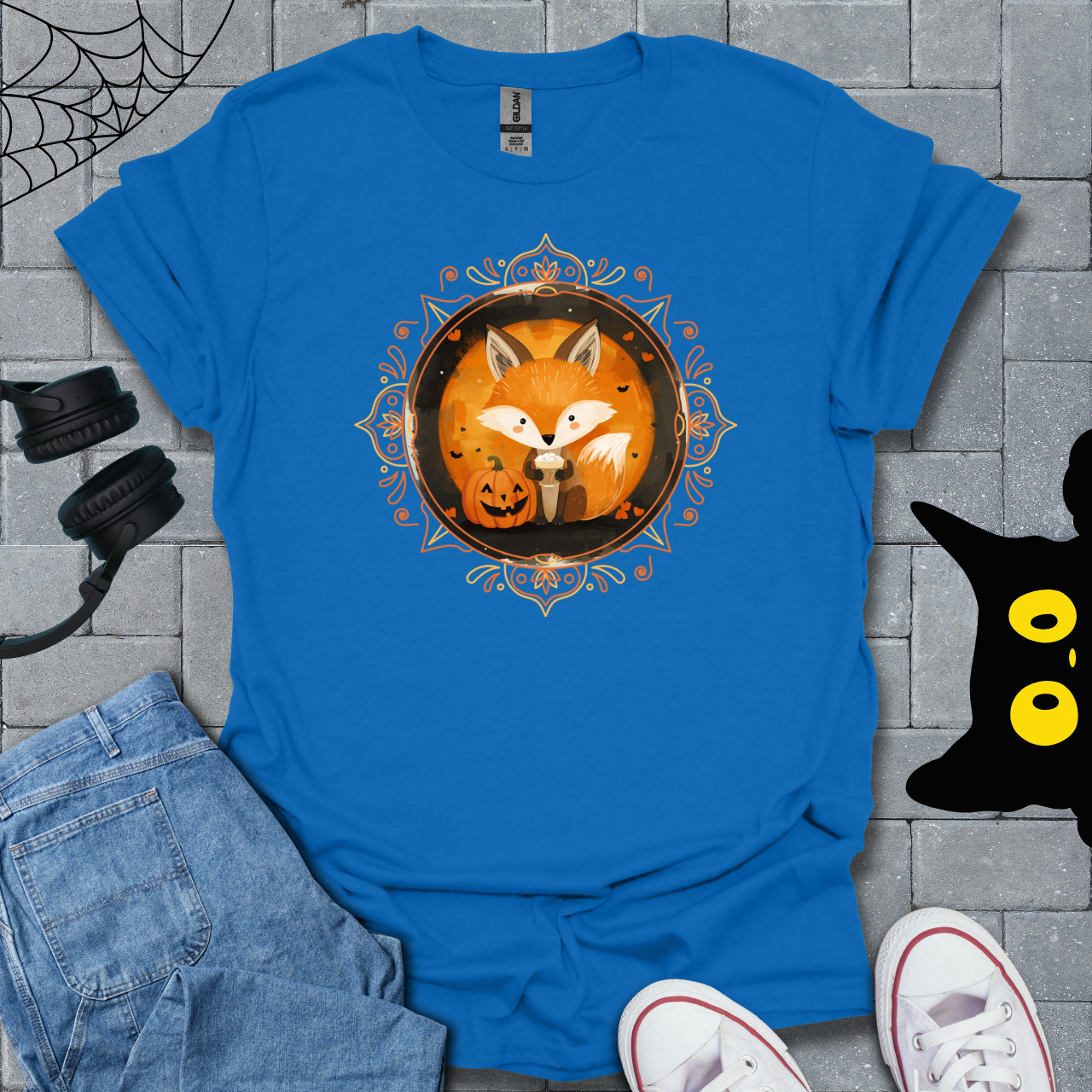 Fox & Coffee Halloween Unisex T-Shirt