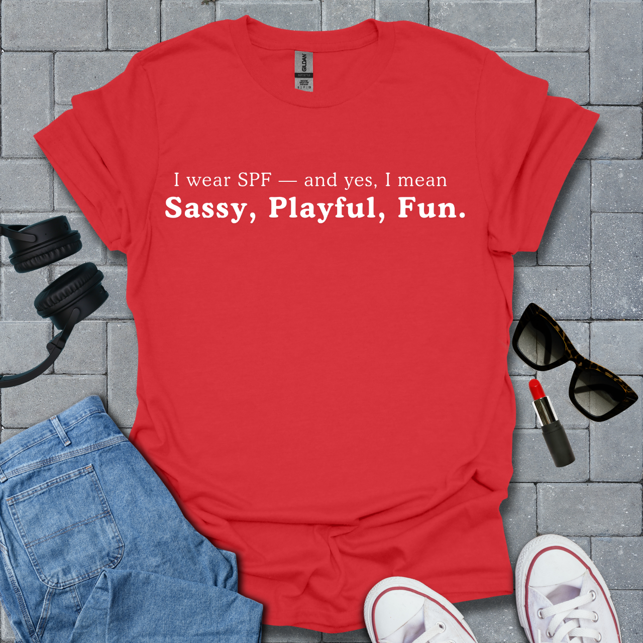 I Wear SPF - Sassy, Playful, Fun T-Shirt US