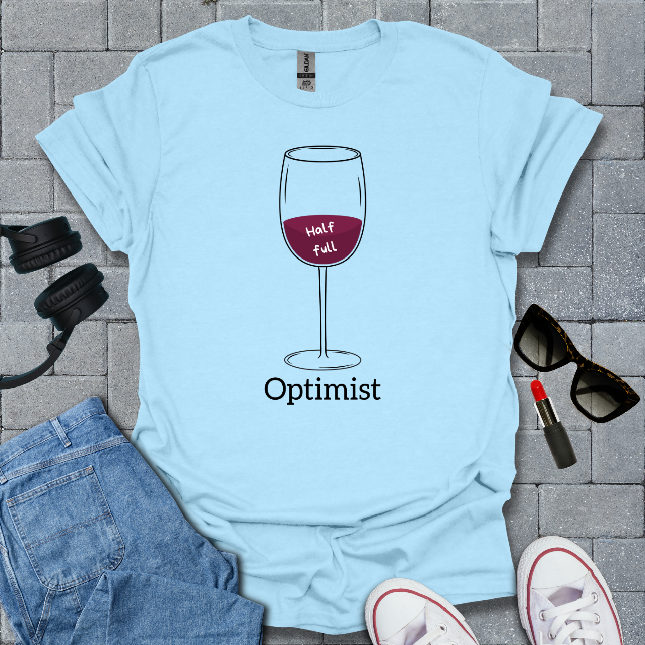 Optimist Wine T-Shirt US