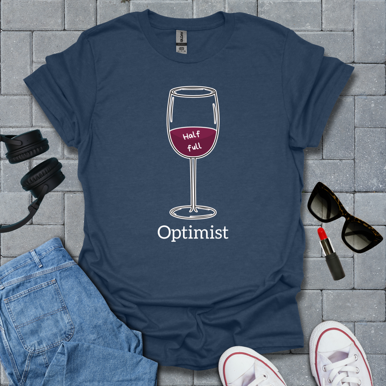 Optimist Wine T-Shirt US