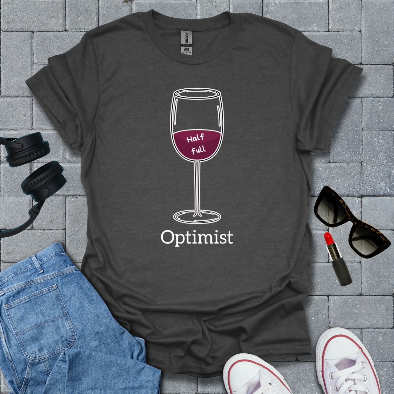 Optimist Wine T-Shirt US