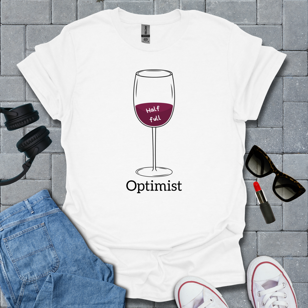 Optimist Wine T-Shirt US