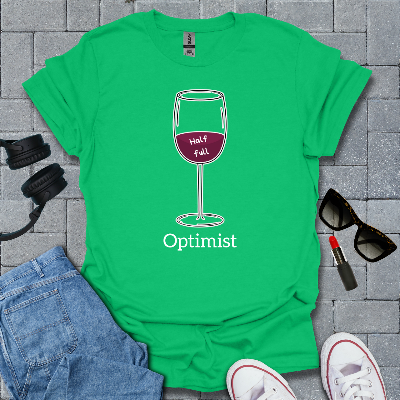 Optimist Wine T-Shirt US