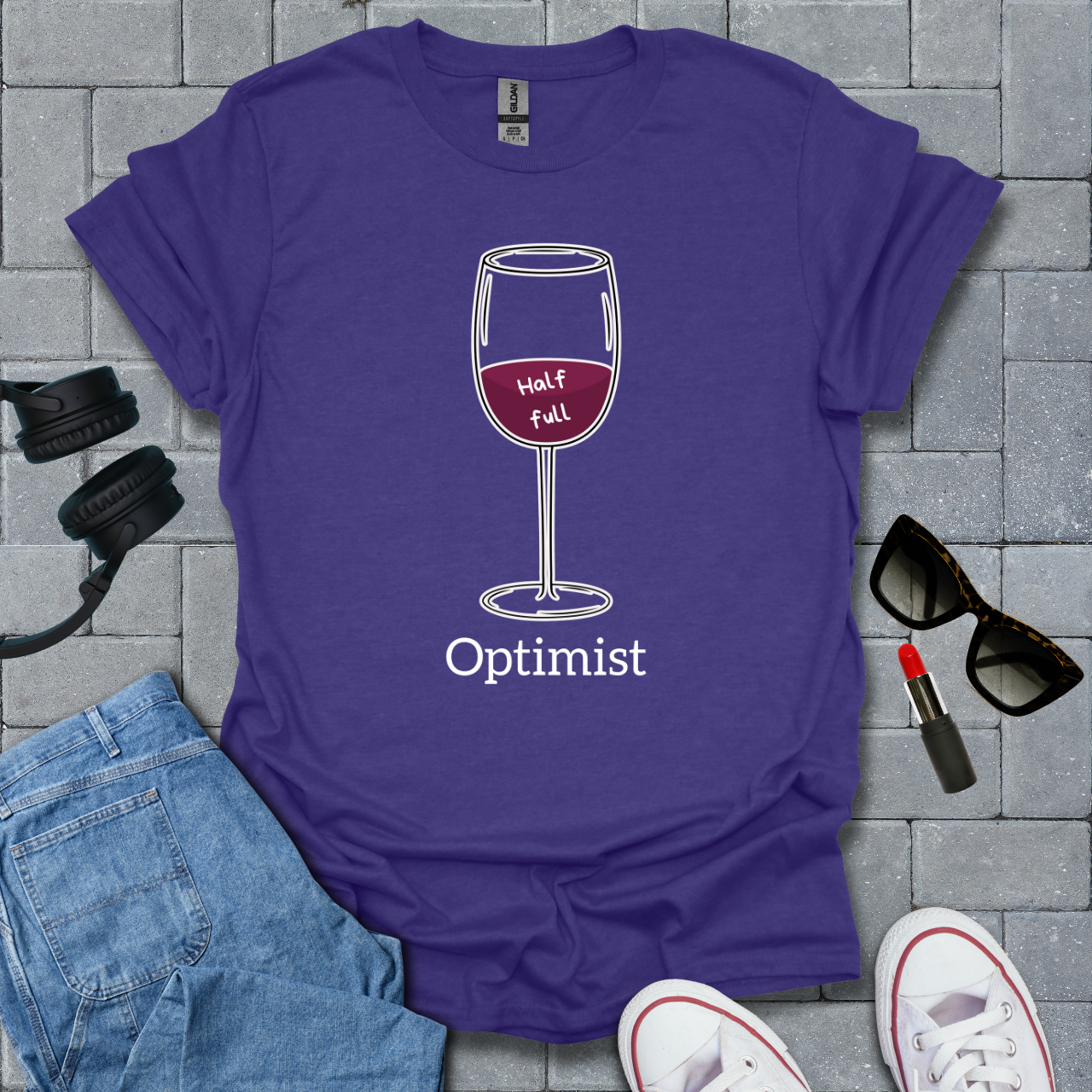 Optimist Wine T-Shirt US
