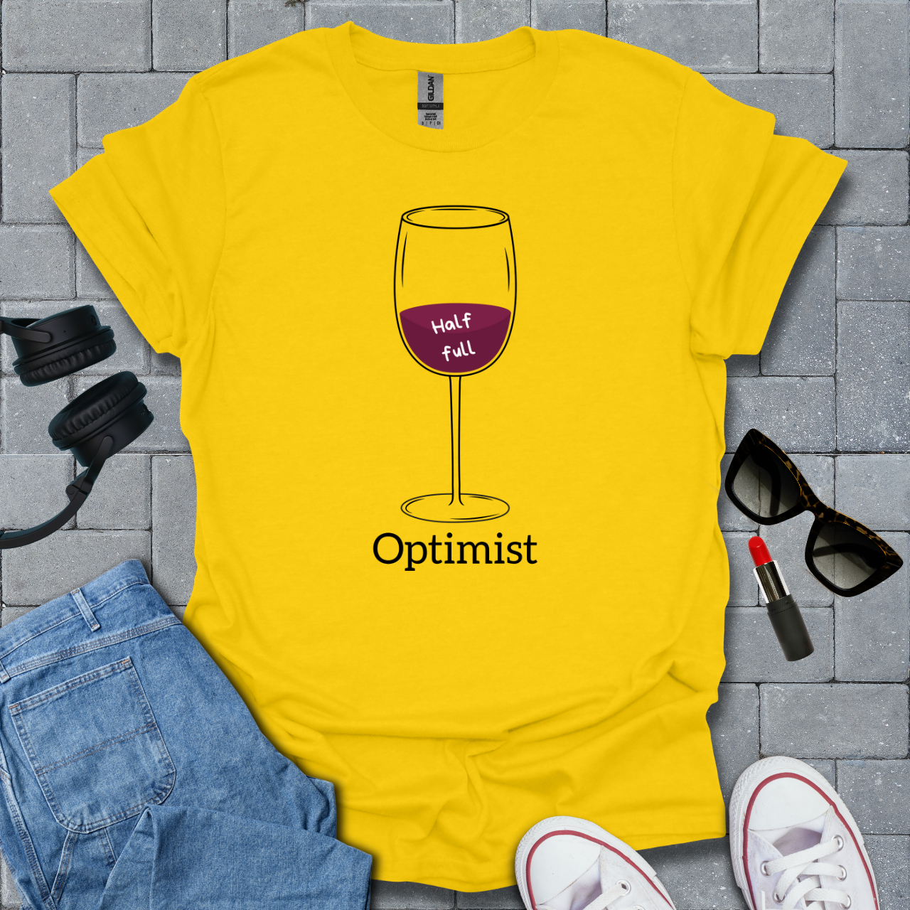 Optimist Wine T-Shirt US