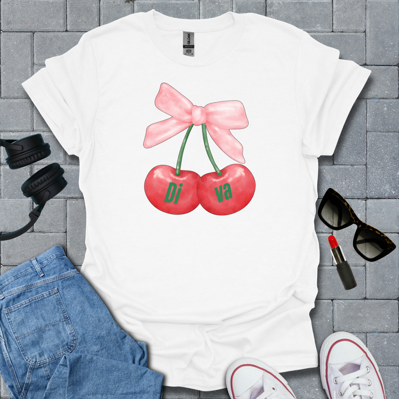 Cherry Diva T-Shirt US