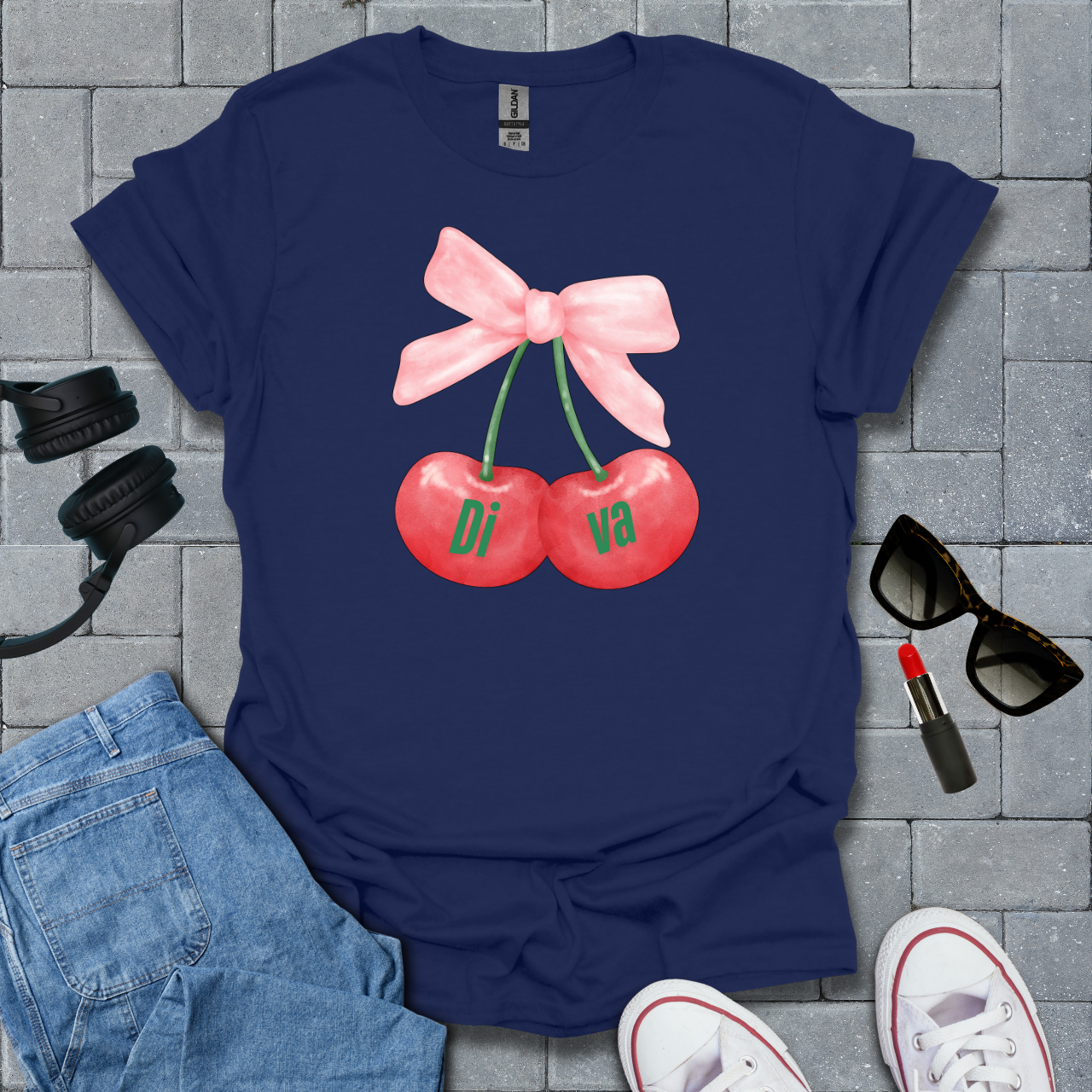 Cherry Diva T-Shirt US