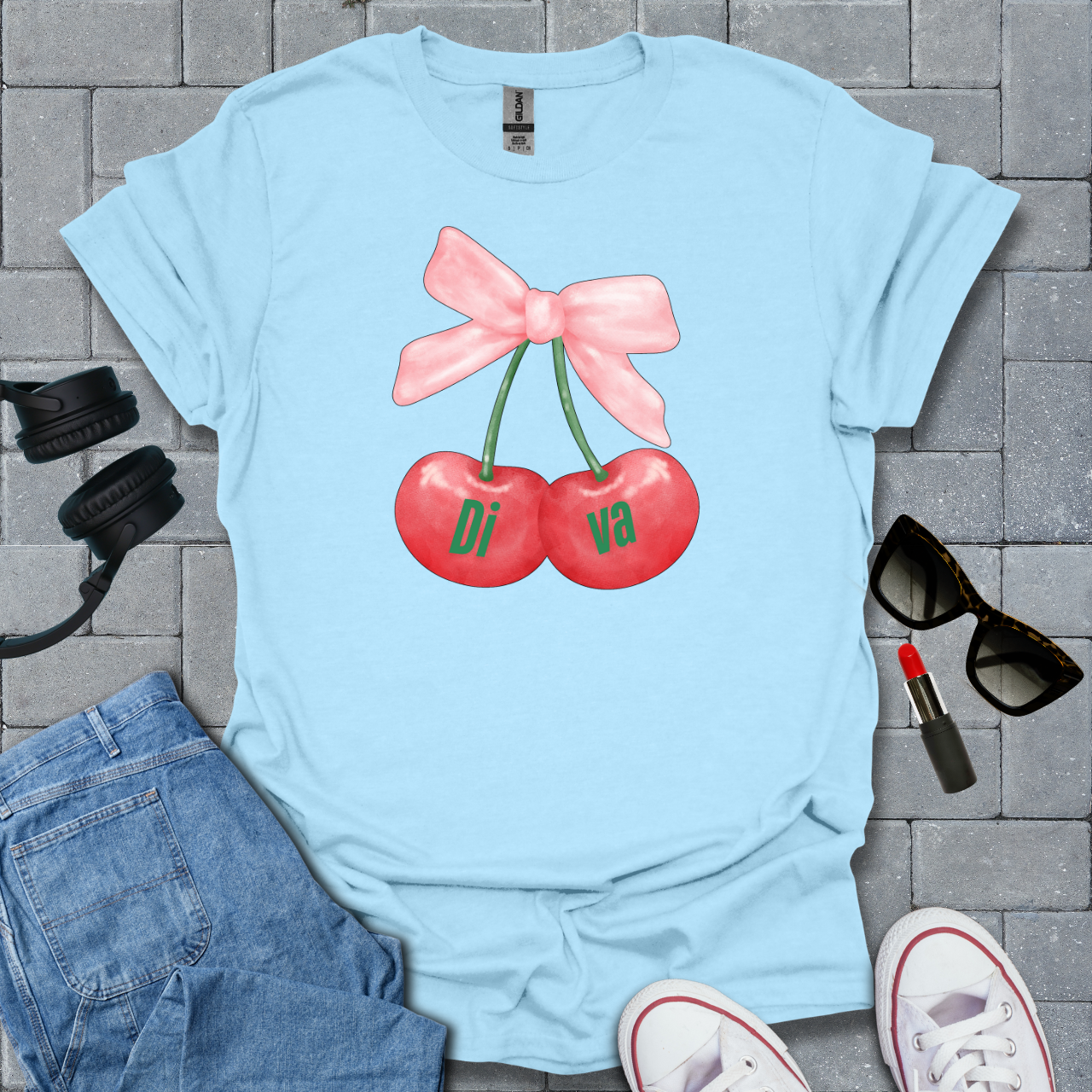 Cherry Diva T-Shirt US
