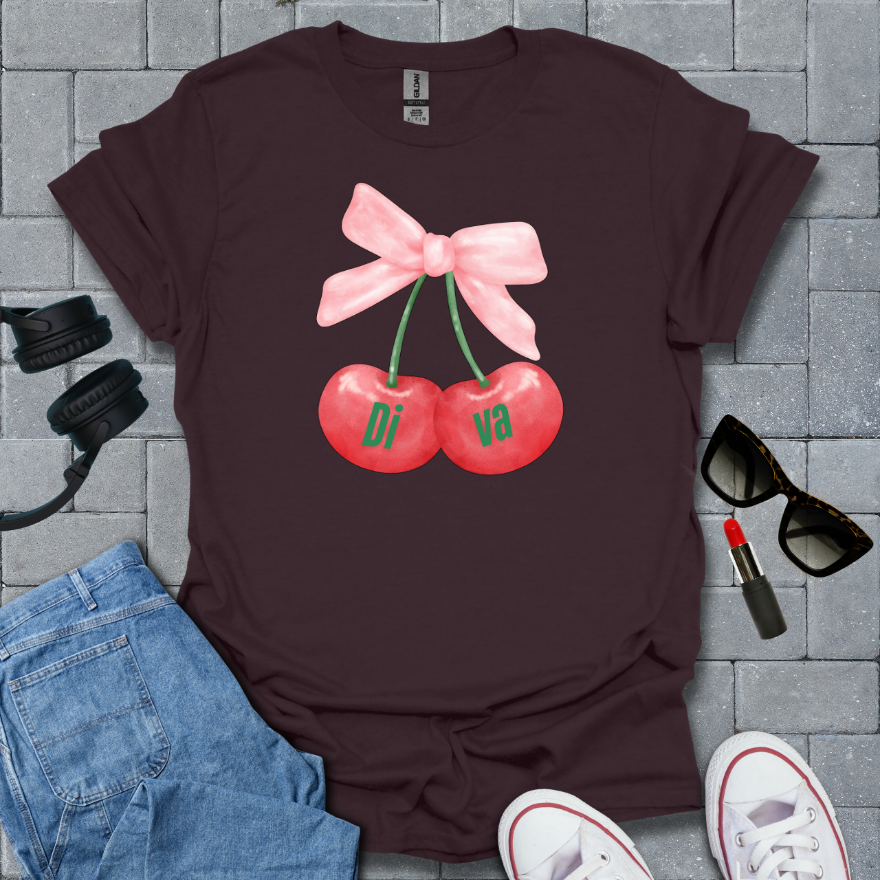 Cherry Diva T-Shirt US