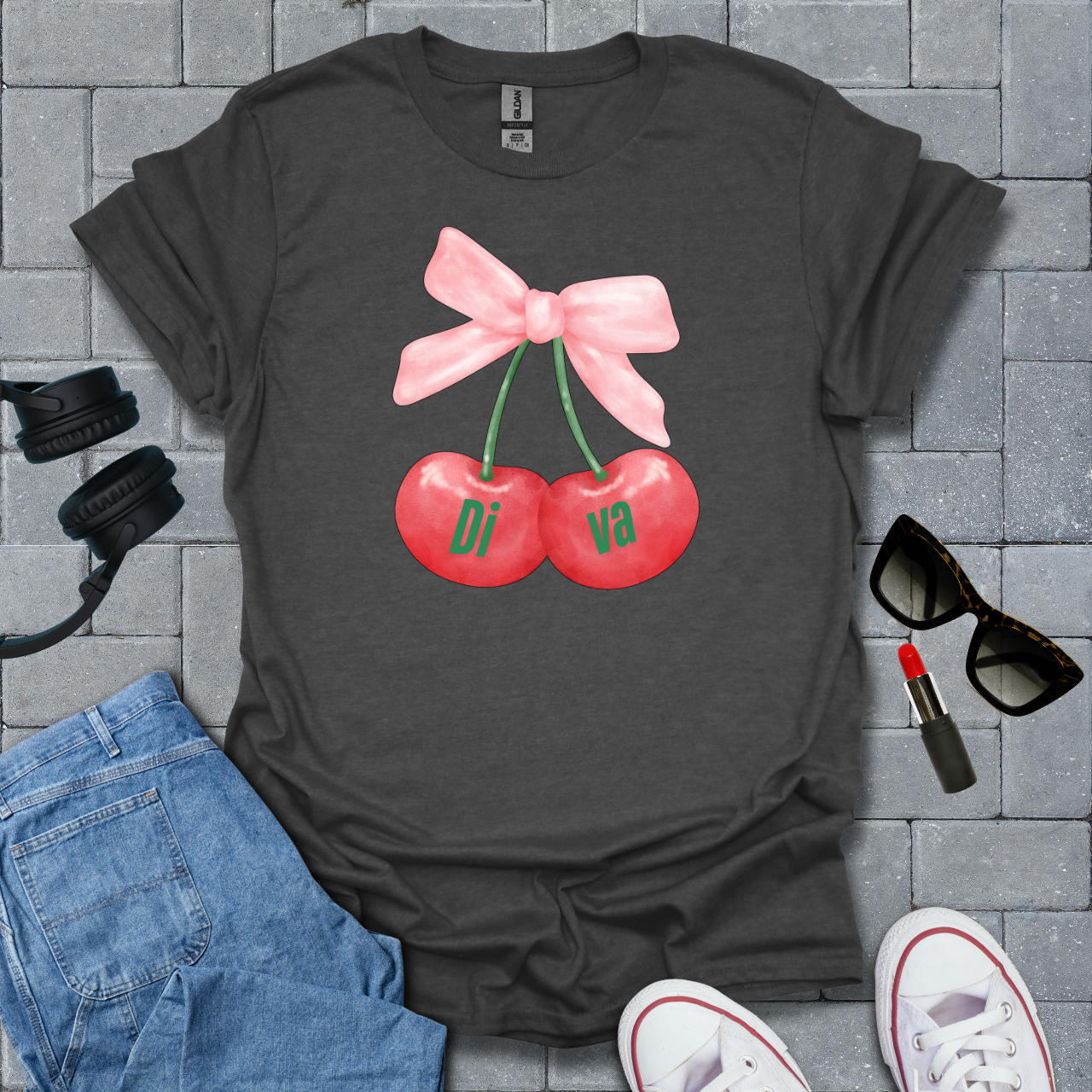 Cherry Diva T-Shirt US