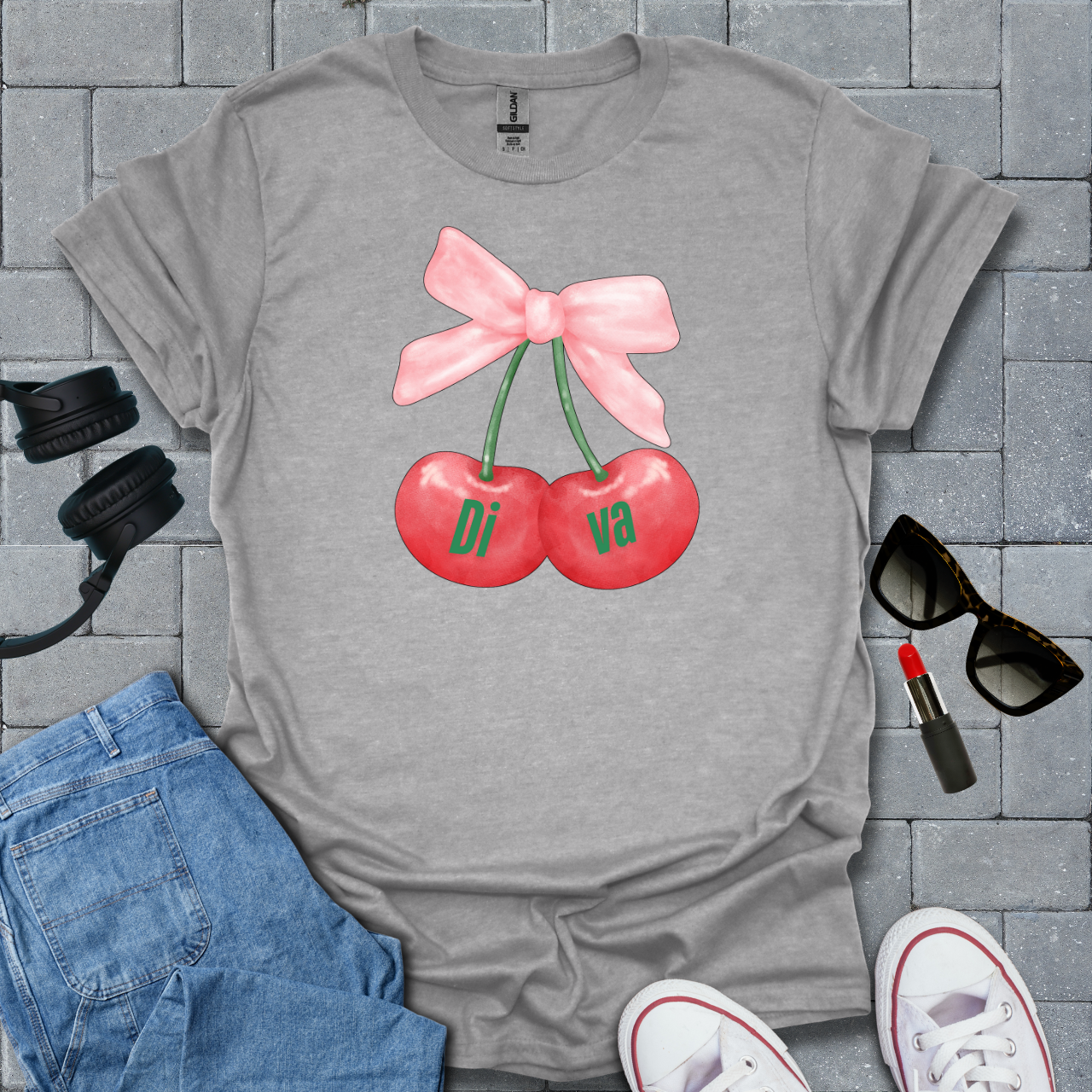 Cherry Diva T-Shirt US
