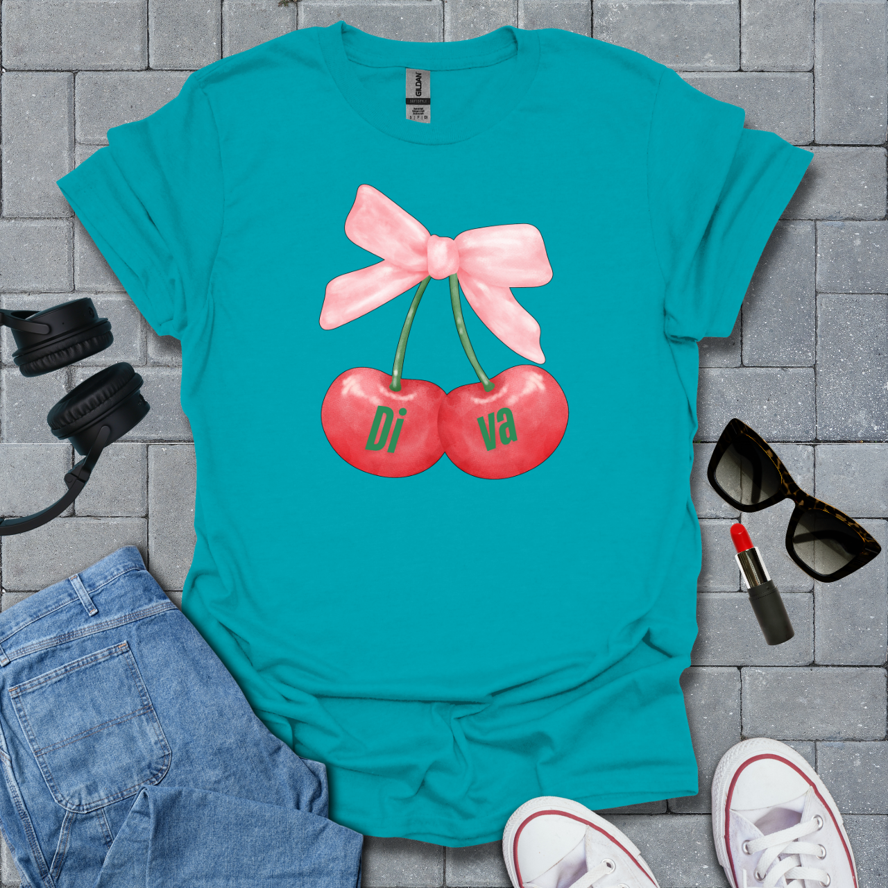 Cherry Diva T-Shirt US