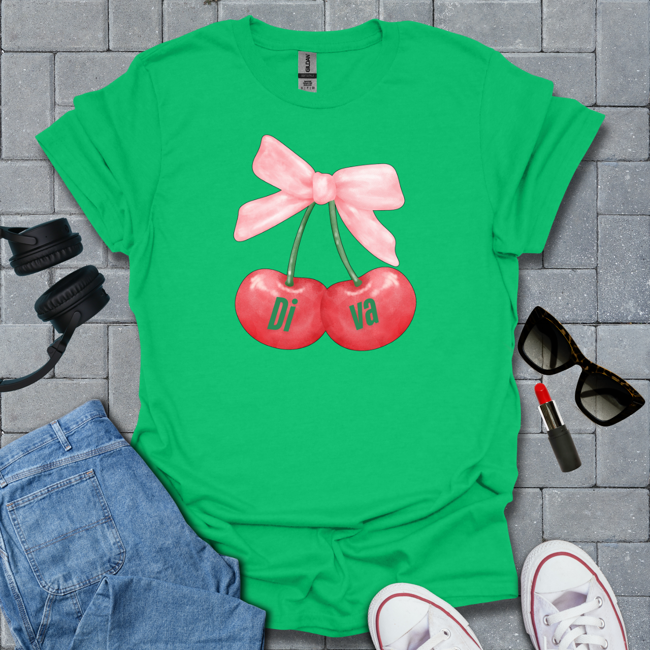Cherry Diva T-Shirt US