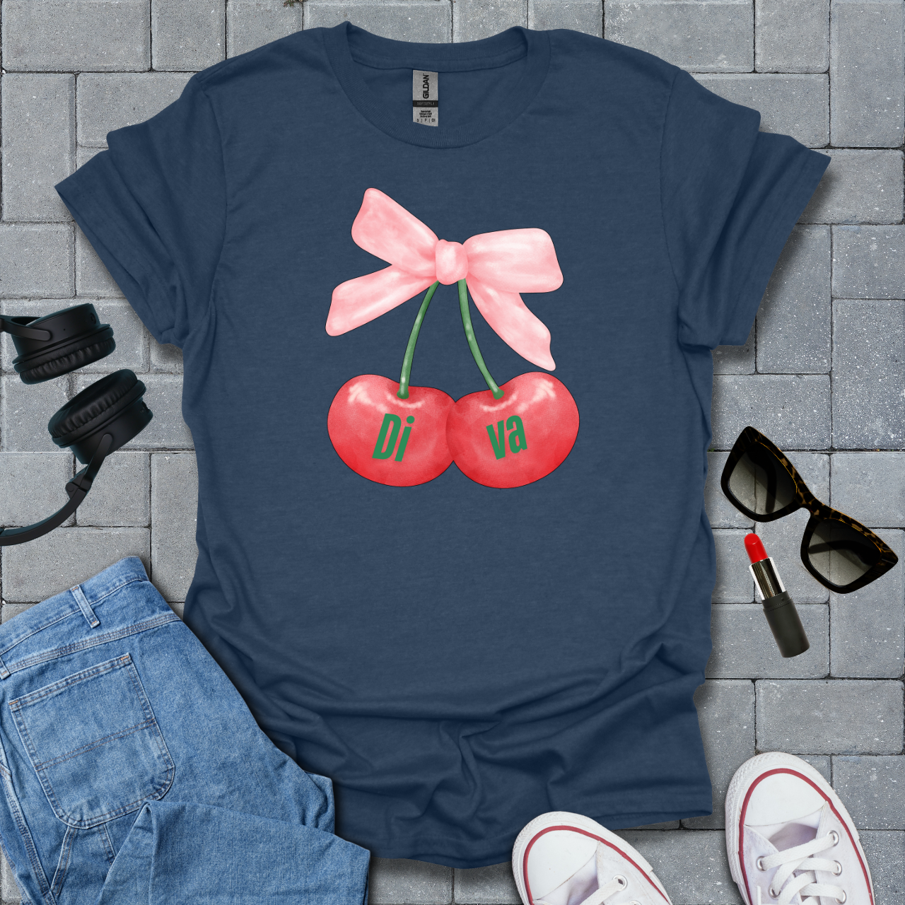 Cherry Diva T-Shirt US