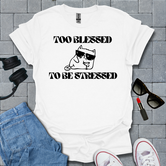 Too Blessed To Be Stressed T-Shirt US