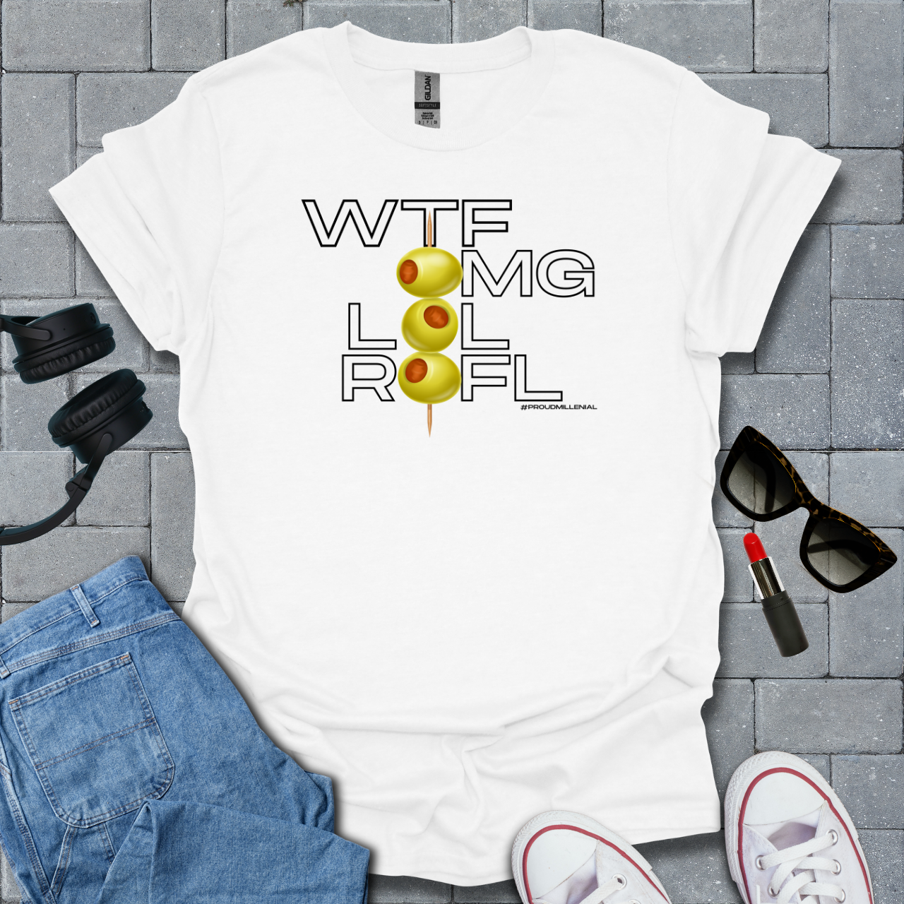 Wtf, Omg, Lol, Rofl Millenial T-Shirt US