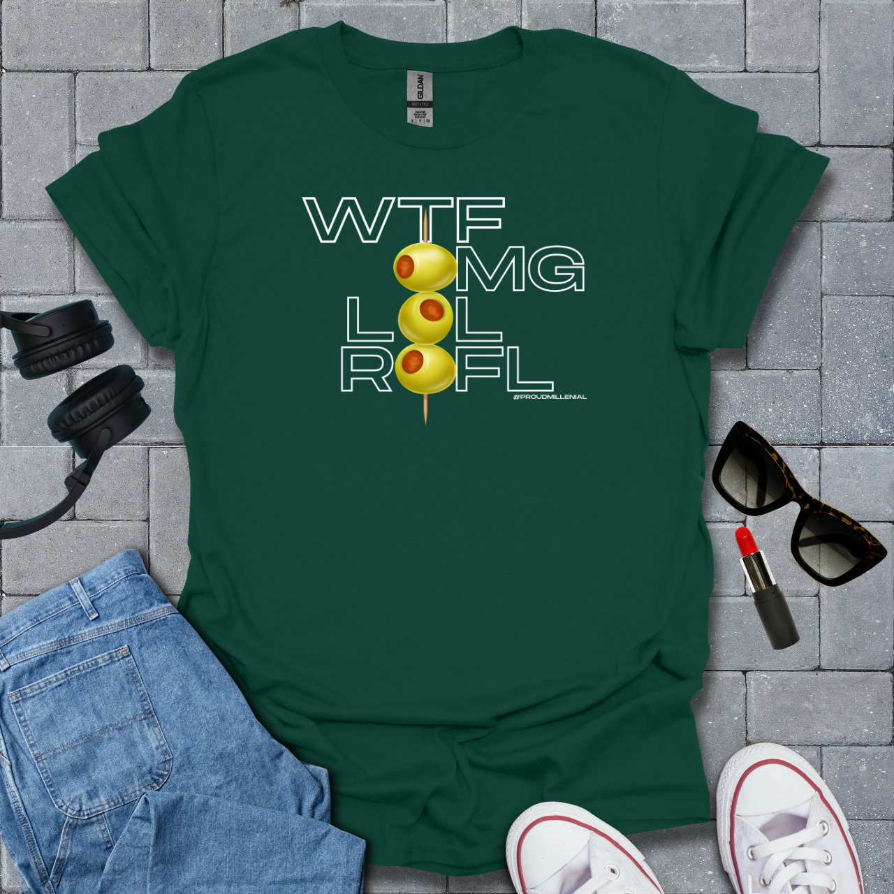 Wtf, Omg, Lol, Rofl Millenial T-Shirt US