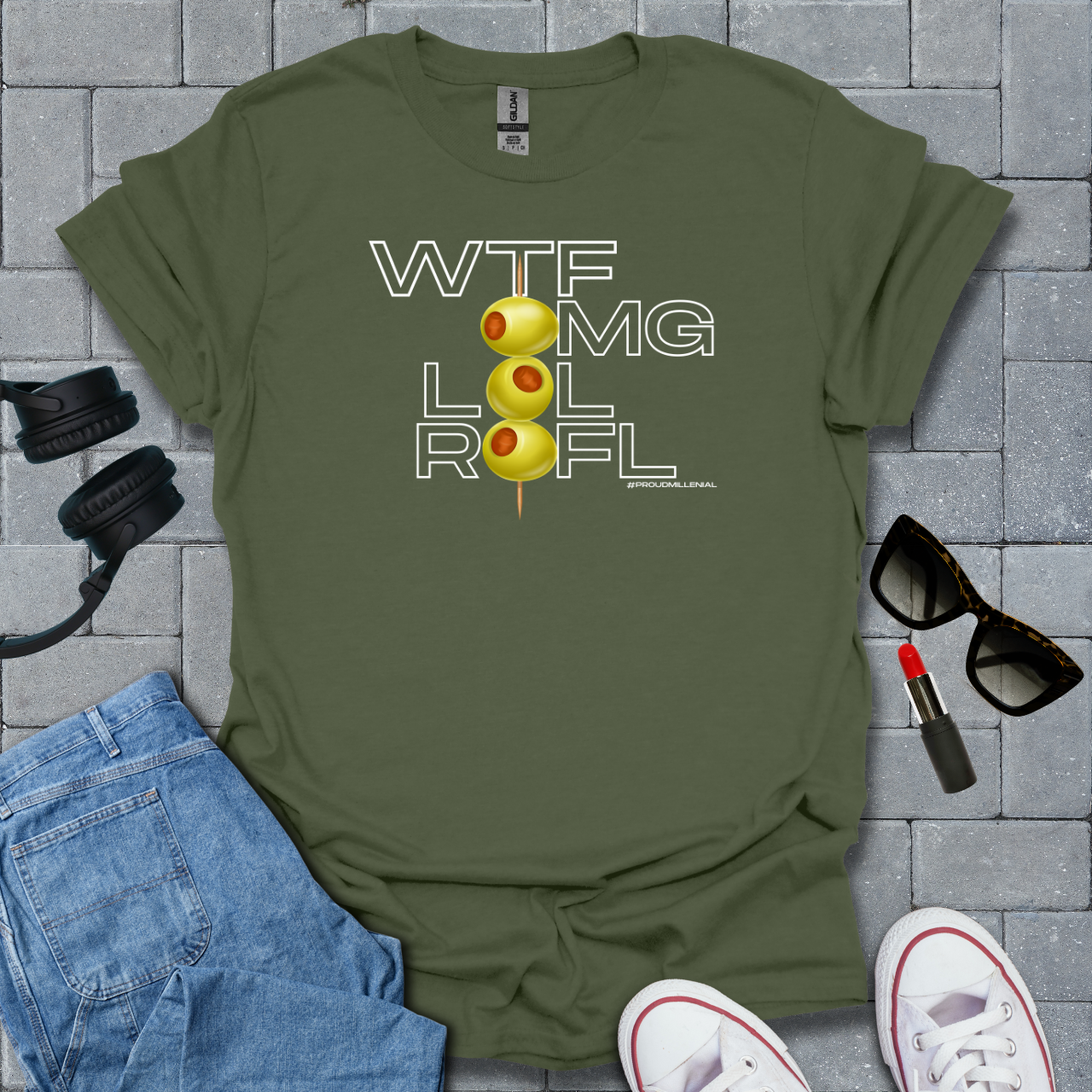 Wtf, Omg, Lol, Rofl Millenial T-Shirt US