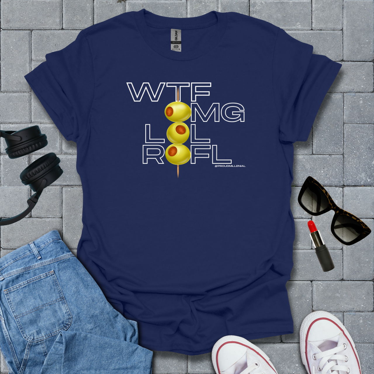 Wtf, Omg, Lol, Rofl Millenial T-Shirt US