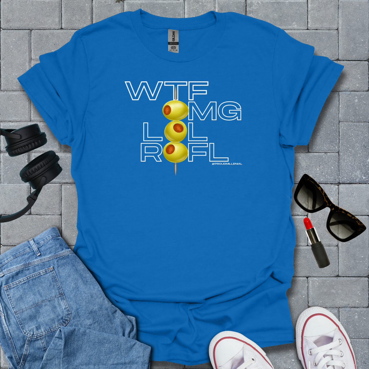 Wtf, Omg, Lol, Rofl Millenial T-Shirt US