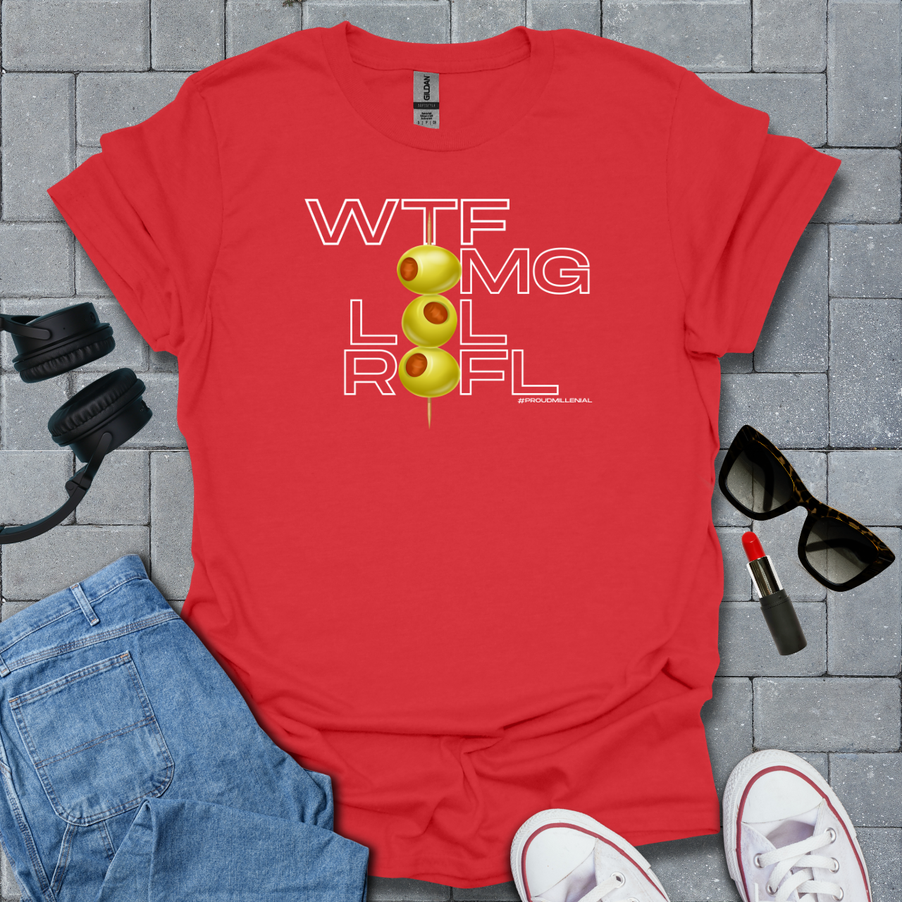 Wtf, Omg, Lol, Rofl Millenial T-Shirt US
