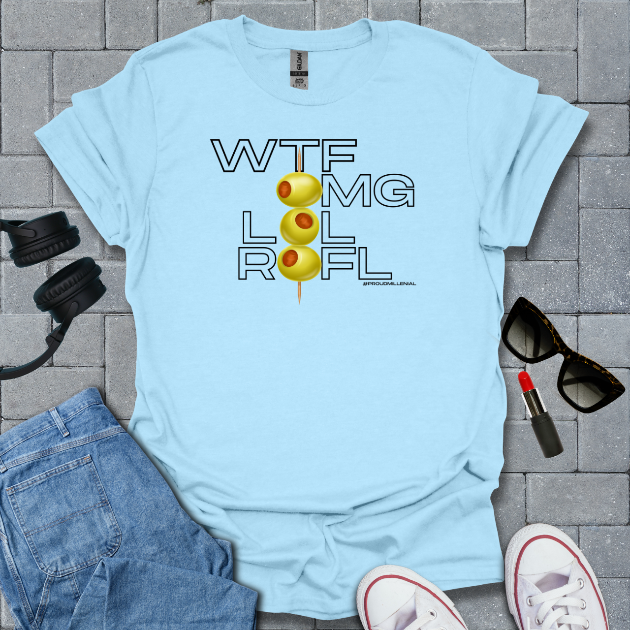 Wtf, Omg, Lol, Rofl Millenial T-Shirt US