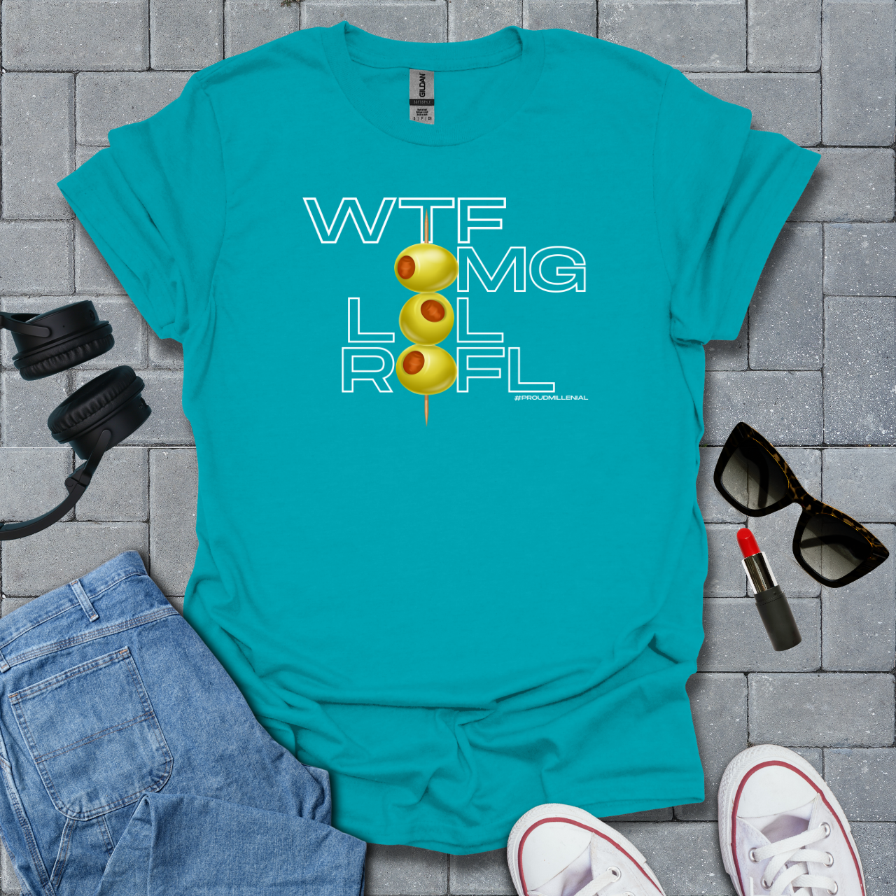 Wtf, Omg, Lol, Rofl Millenial T-Shirt US