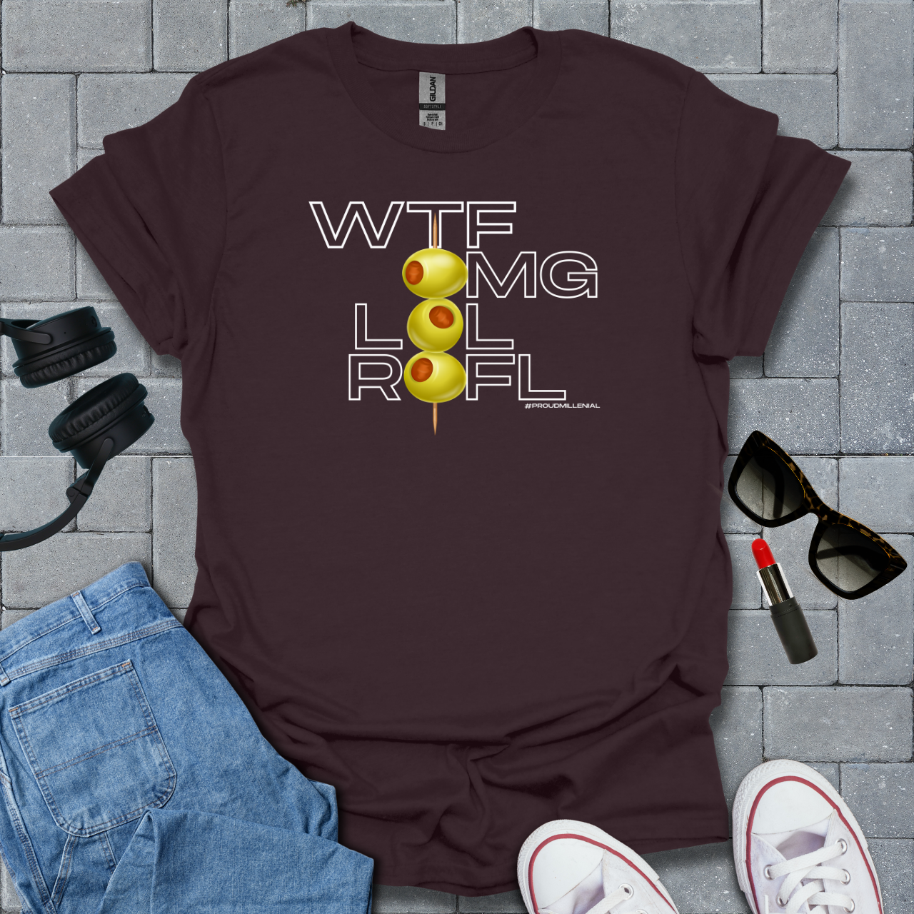Wtf, Omg, Lol, Rofl Millenial T-Shirt US