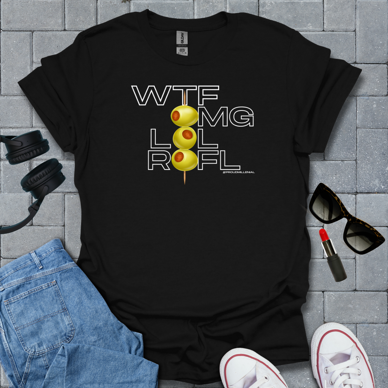Wtf, Omg, Lol, Rofl Millenial T-Shirt US