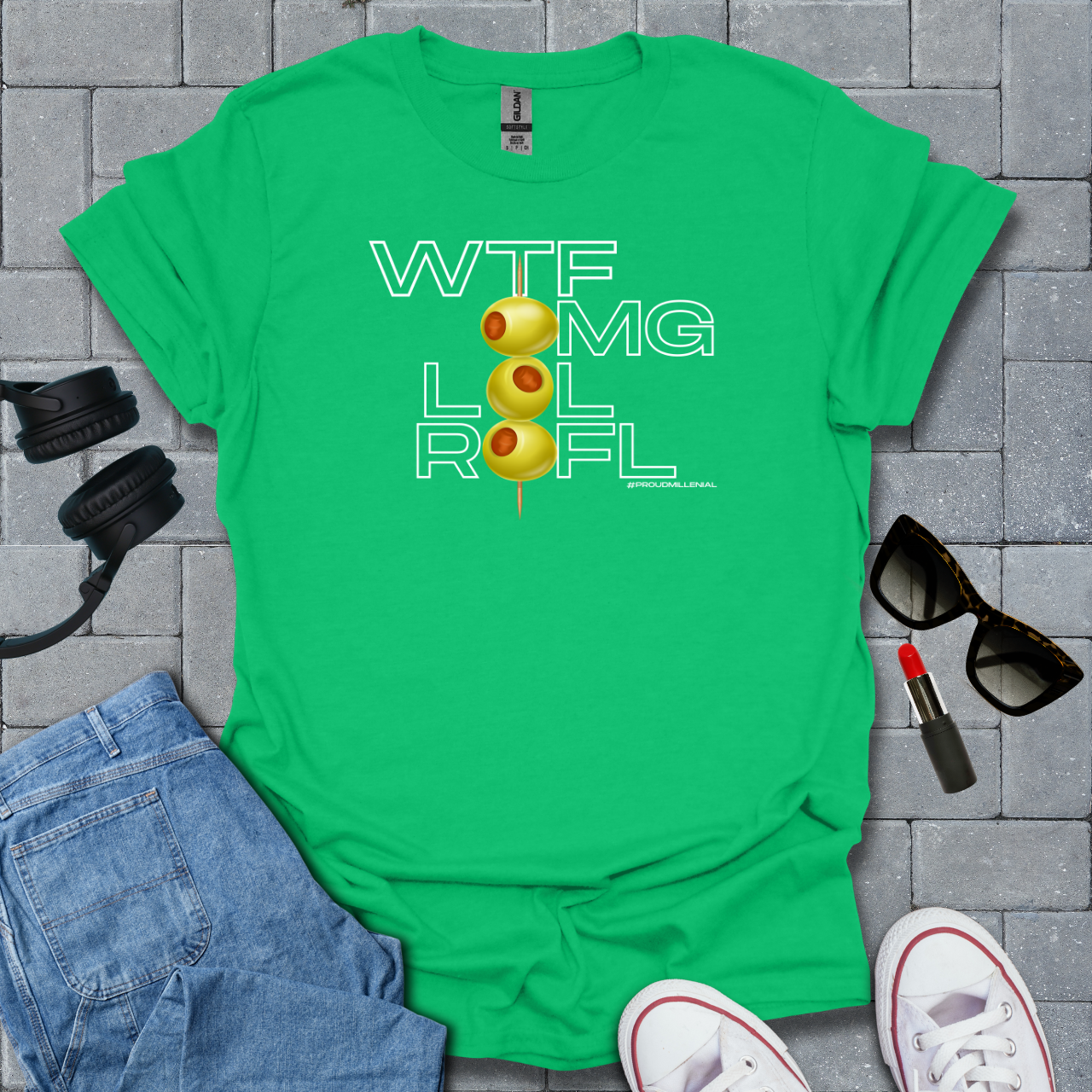 Wtf, Omg, Lol, Rofl Millenial T-Shirt US