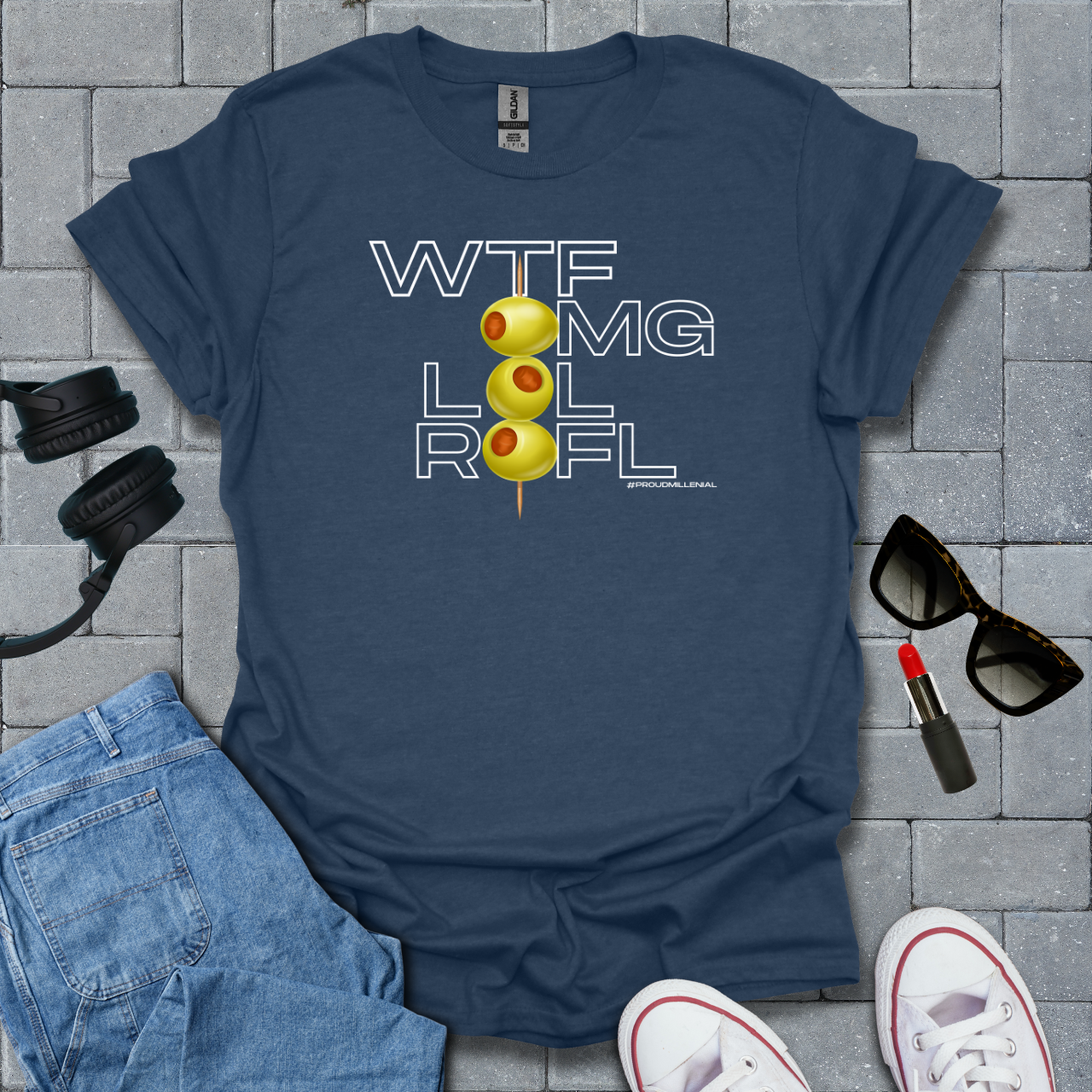 Wtf, Omg, Lol, Rofl Millenial T-Shirt US