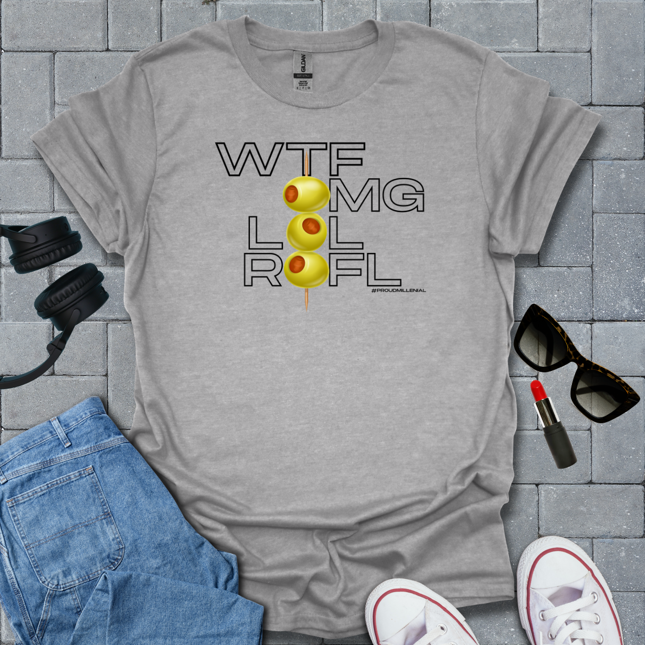 Wtf, Omg, Lol, Rofl Millenial T-Shirt US