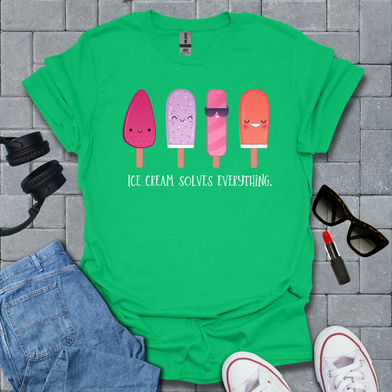 Ice Cream Solves Everything T-Shirt US