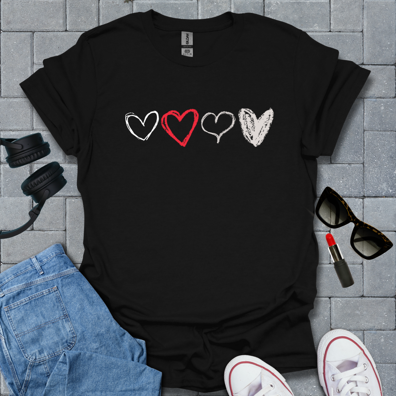 Heart Sketch T-Shirt