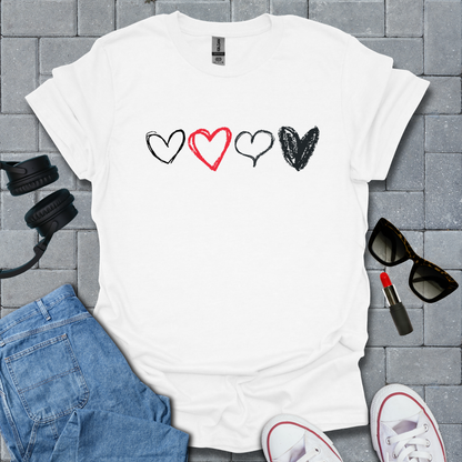 Heart Sketch T-Shirt