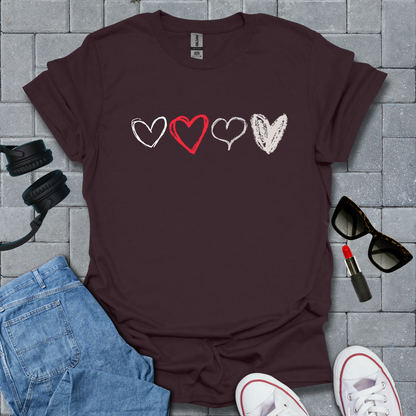 Heart Sketch T-Shirt