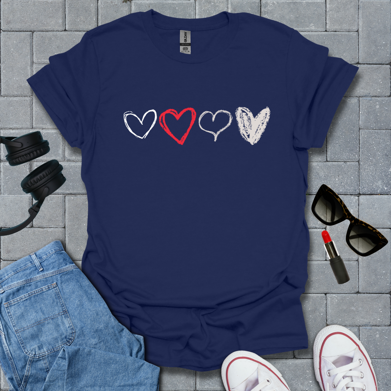 Heart Sketch T-Shirt