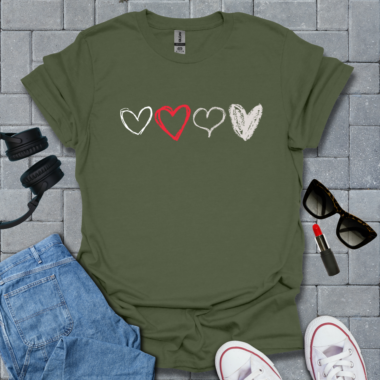 Heart Sketch T-Shirt