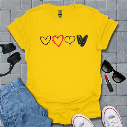 Heart Sketch T-Shirt