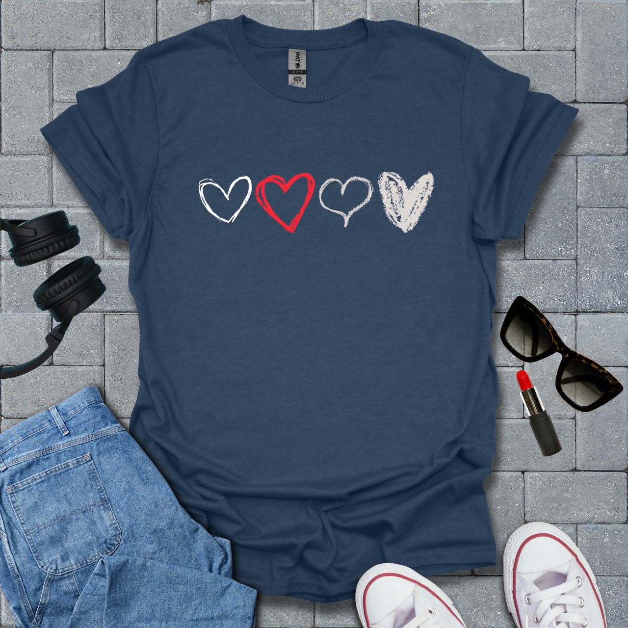 Heart Sketch T-Shirt