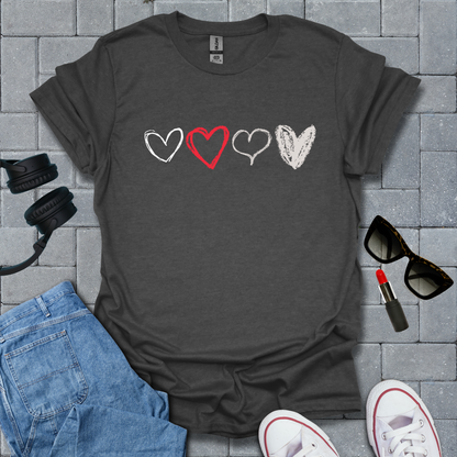 Heart Sketch T-Shirt